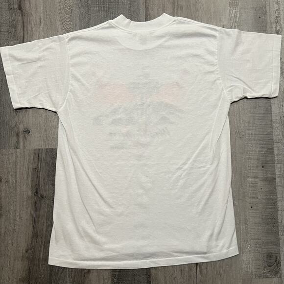 VTG Seattle Washington 80s/90s T Shirt Space Needle White Travel Tee Sz Large - Picture 3 of 4